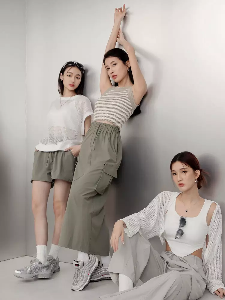 OBSTYLE Cooling UV Protection Back Slit Sunscreen Work Skirt [CA2928]