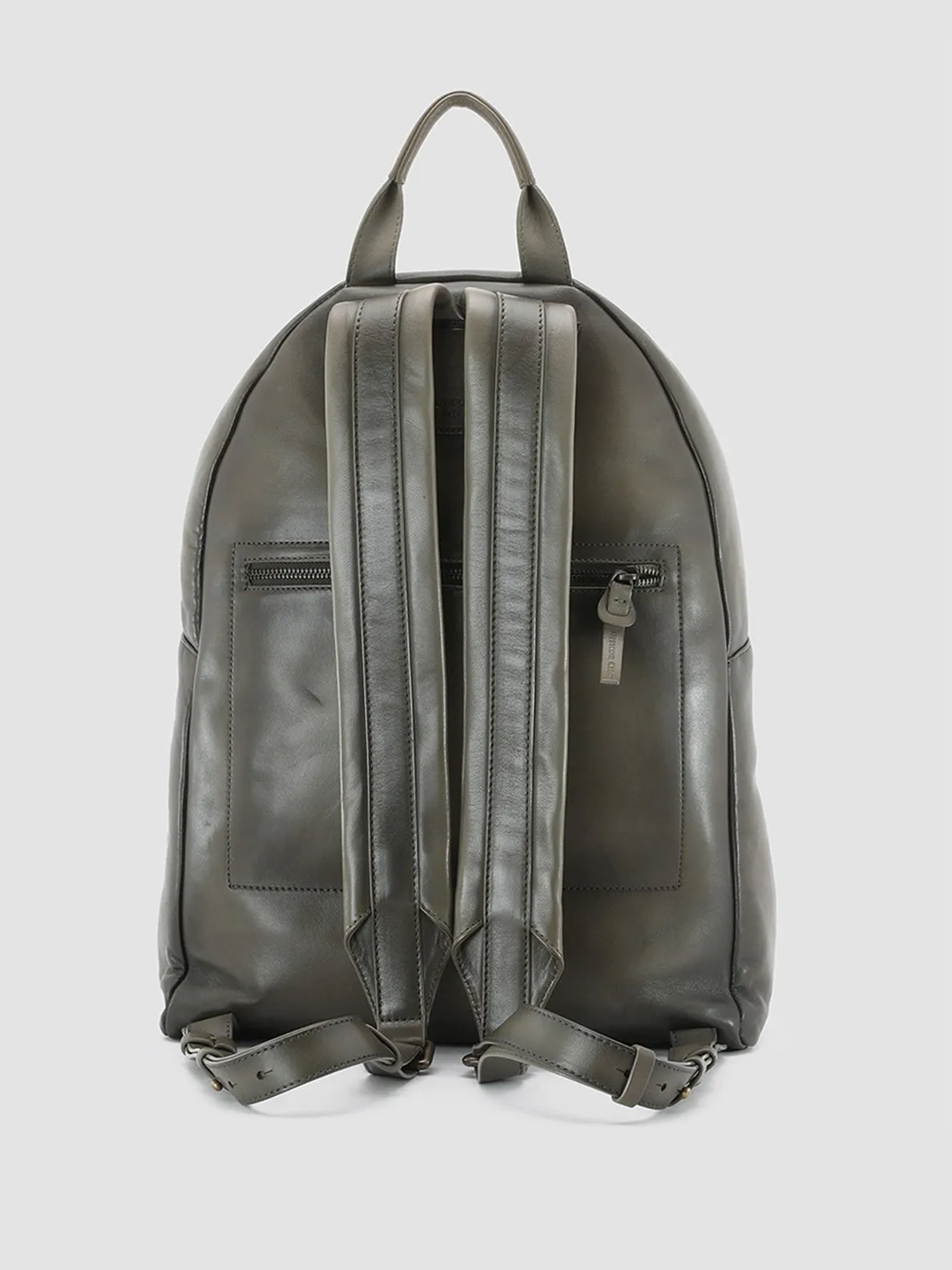 OC PACK - Green Leather backpack