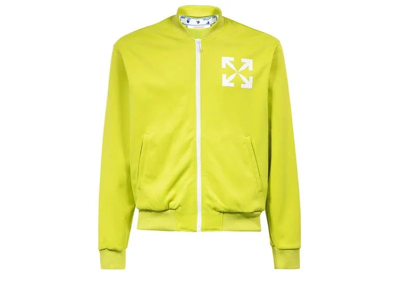 OFF-WHITE Arrows-Print Track Jacket Lime Green