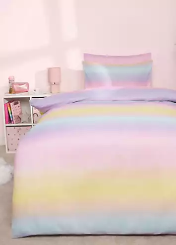 Online Home Shop Kids Rainbow Ombre Duvet Cover Set | Kaleidoscope