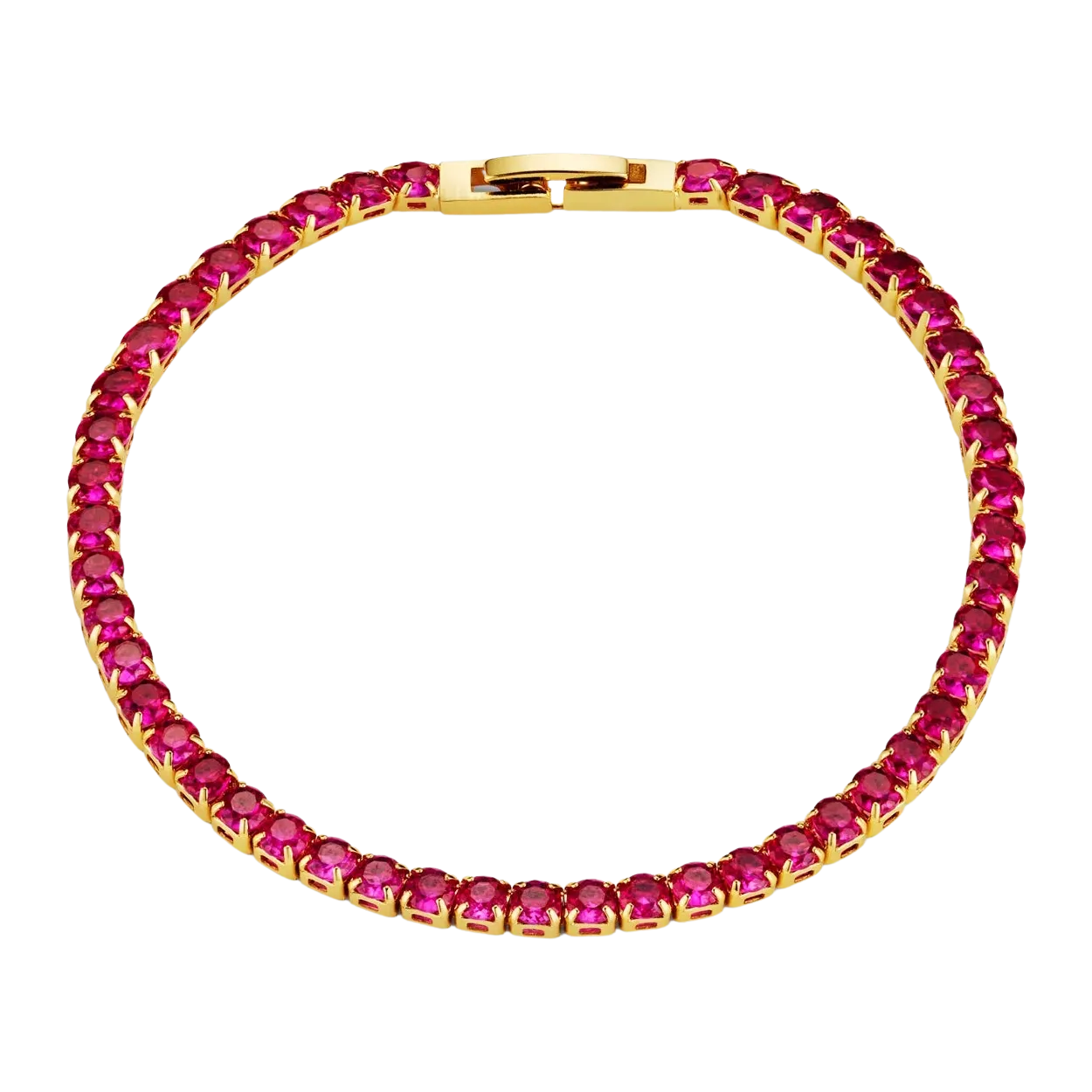 Orelia Jewellery Raspberry Tennis Bracelet