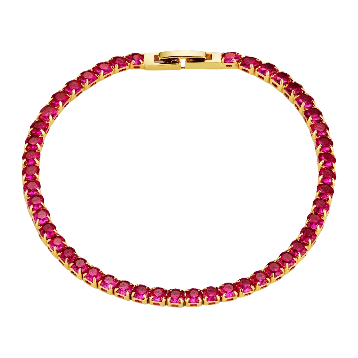 Orelia Jewellery Raspberry Tennis Bracelet