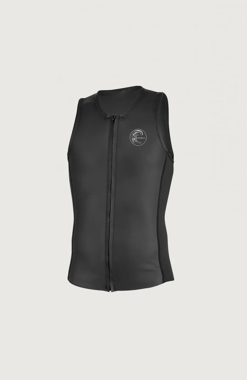 O'Riginal 2mm Full Zip Vest | BLACK/BLACK