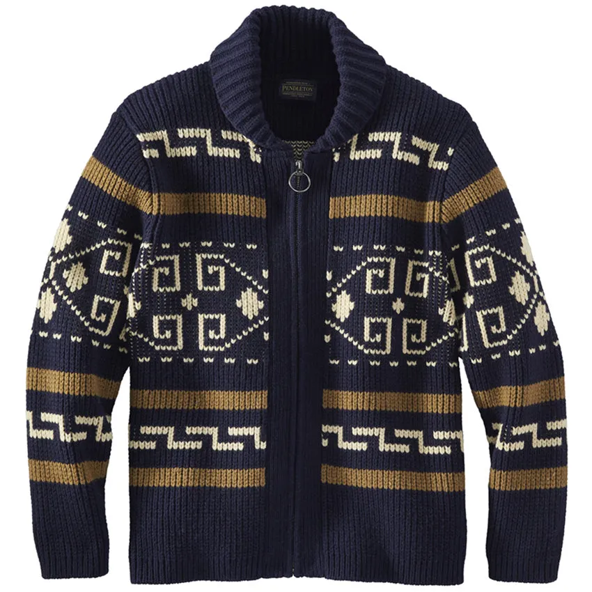 Original Westerley Cardigan - Navy/Brown