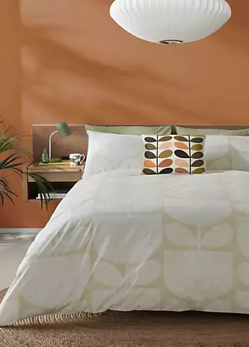 Orla Kiely Block Garden 100% Cotton Percale 200 Thread Count Duvet Cover Set | Kaleidoscope