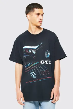 Oversized Golf Gti Retro License T-shirt