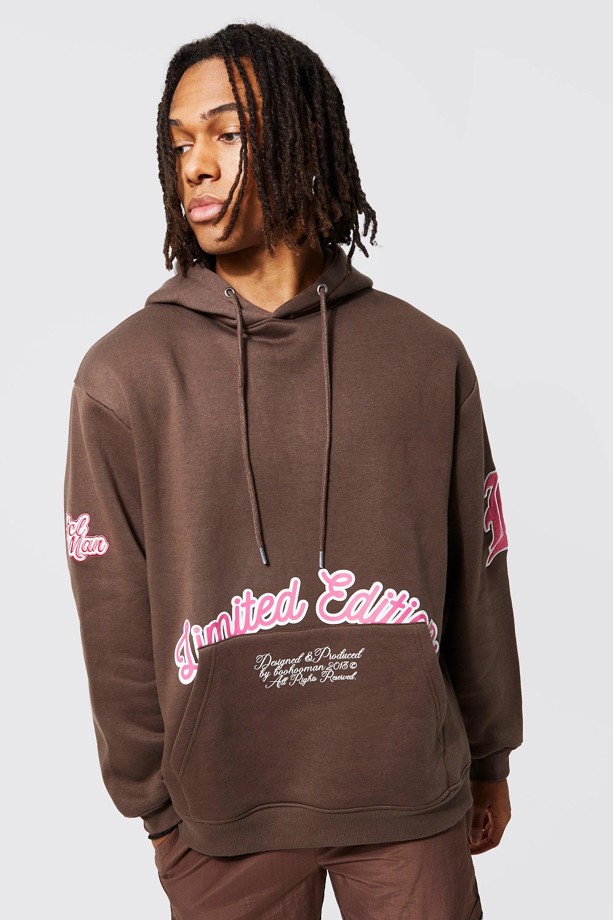 Oversized Limited Ed Applique Varsity Hoodie