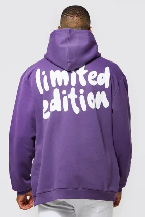 Oversized Limited Edition Puff Print Hoodie