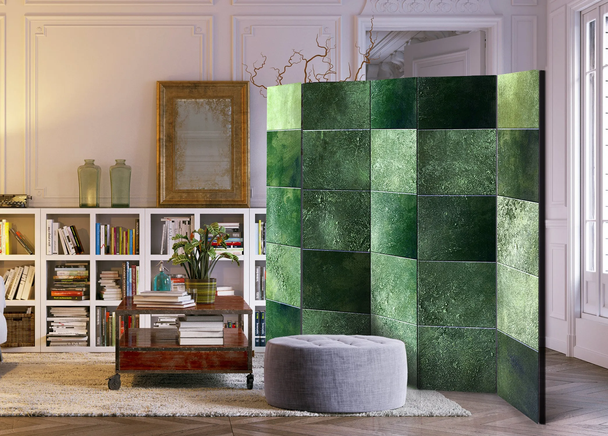 Paravento Green Puzzle II [Room Dividers]