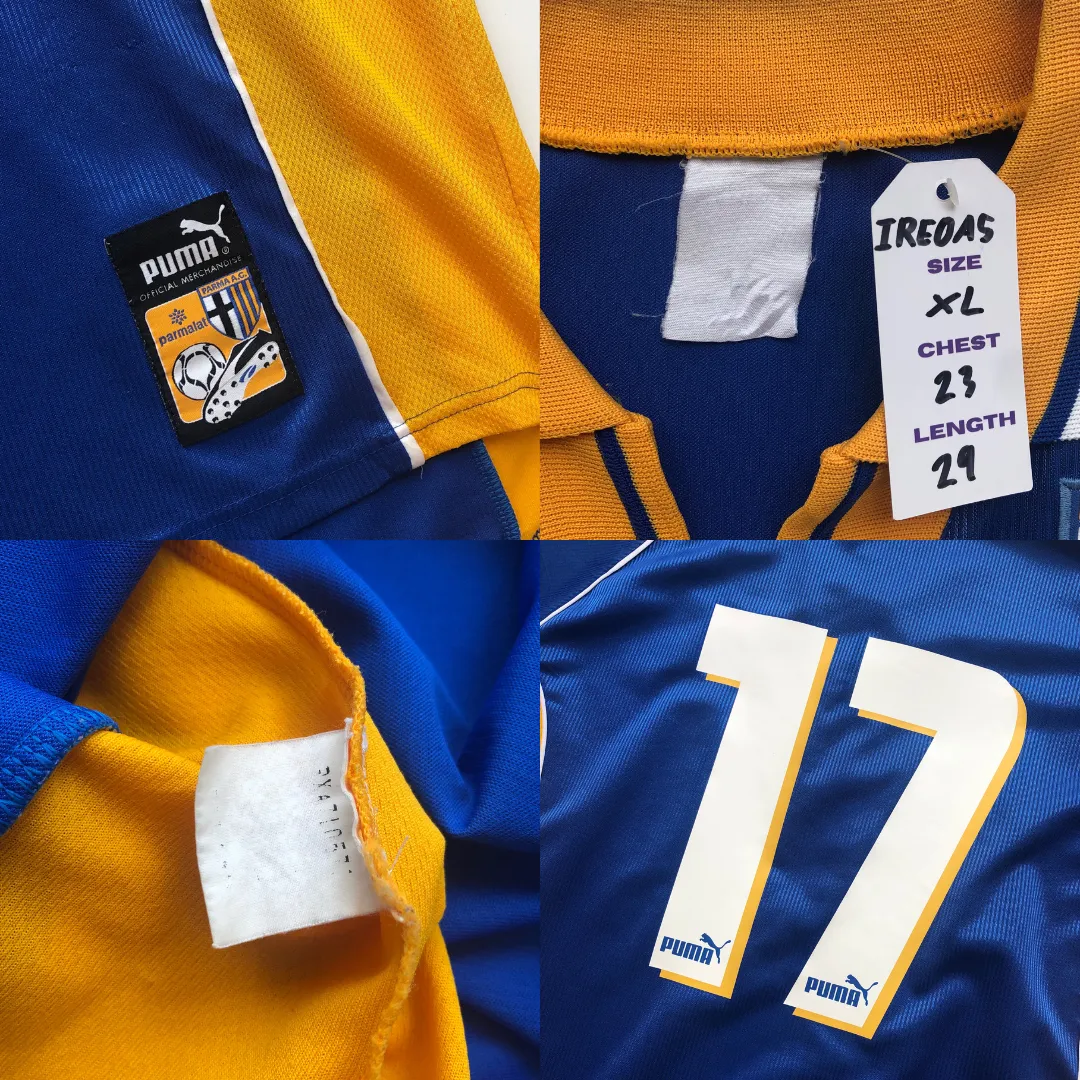 Parma AC Italy 1997/1998 Original Puma Away Football Shirt XL