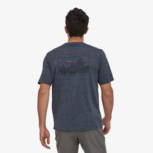 Patagonia Capilene Cool Daily Graphic T-shirt - '73 Skyline: Smolder Blue X-Dye