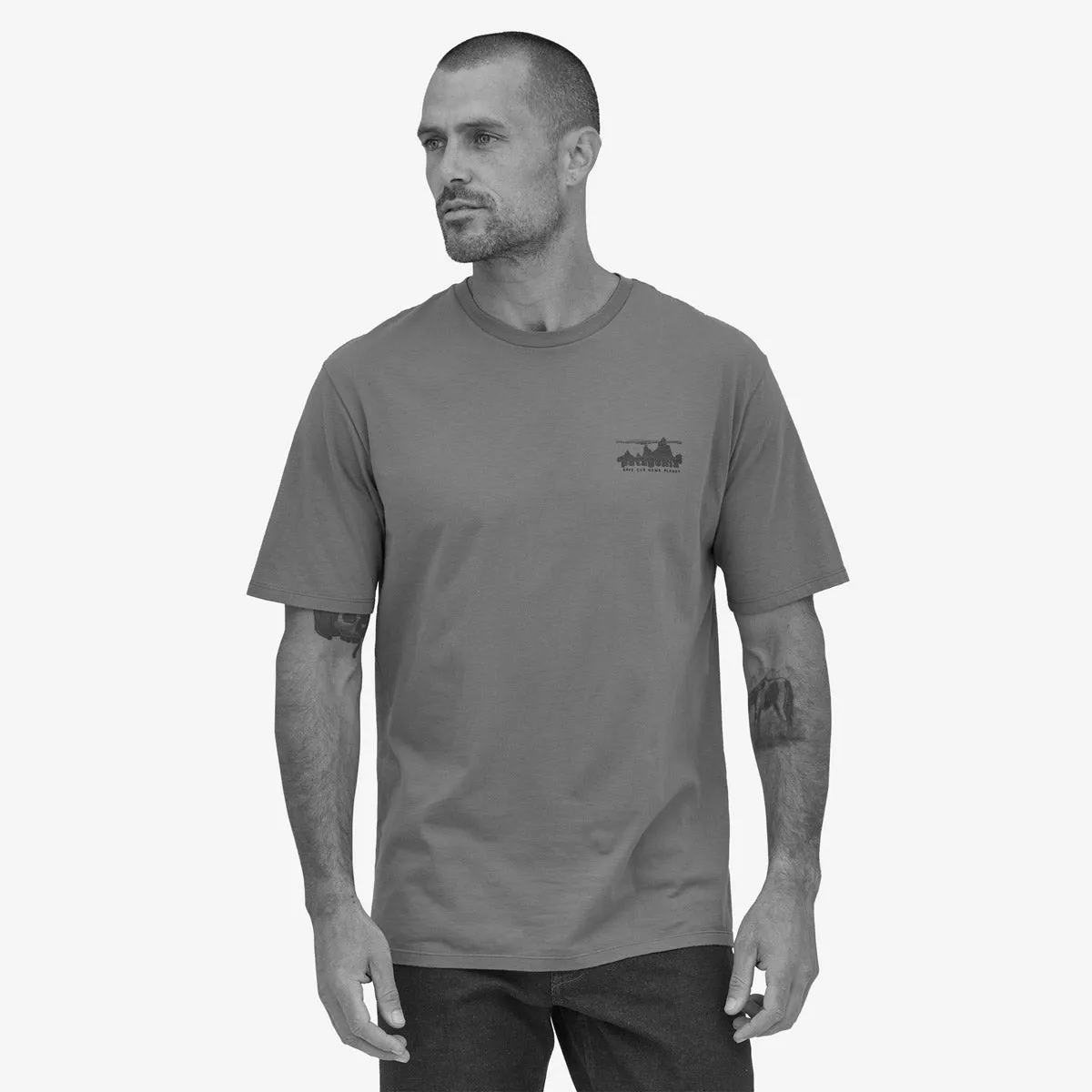 Patagonia Men's '73 Skyline Organic T-Shirt - Sound Blue