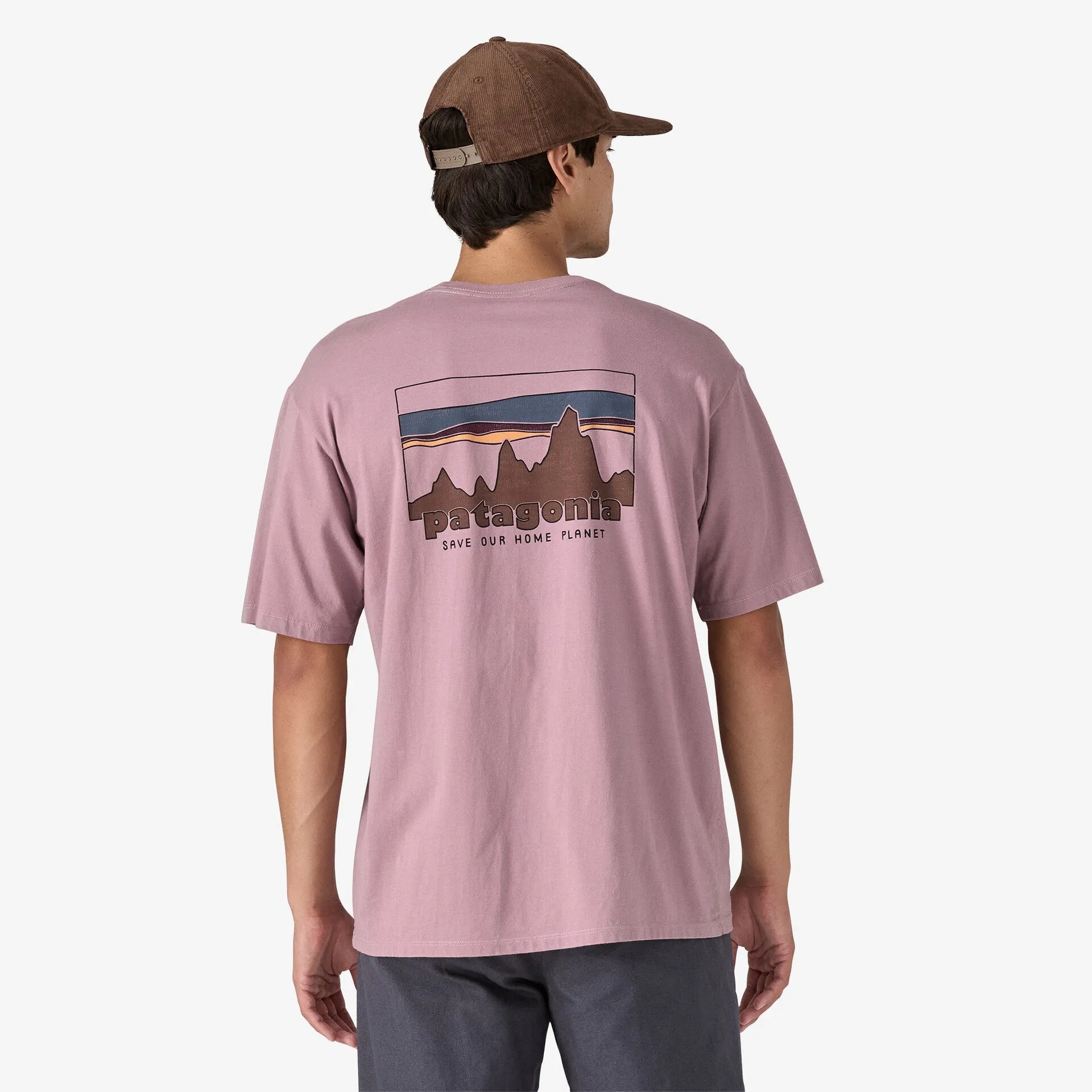 Patagonia Men's '73 Skyline Organic Tee - Stormy Mauve
