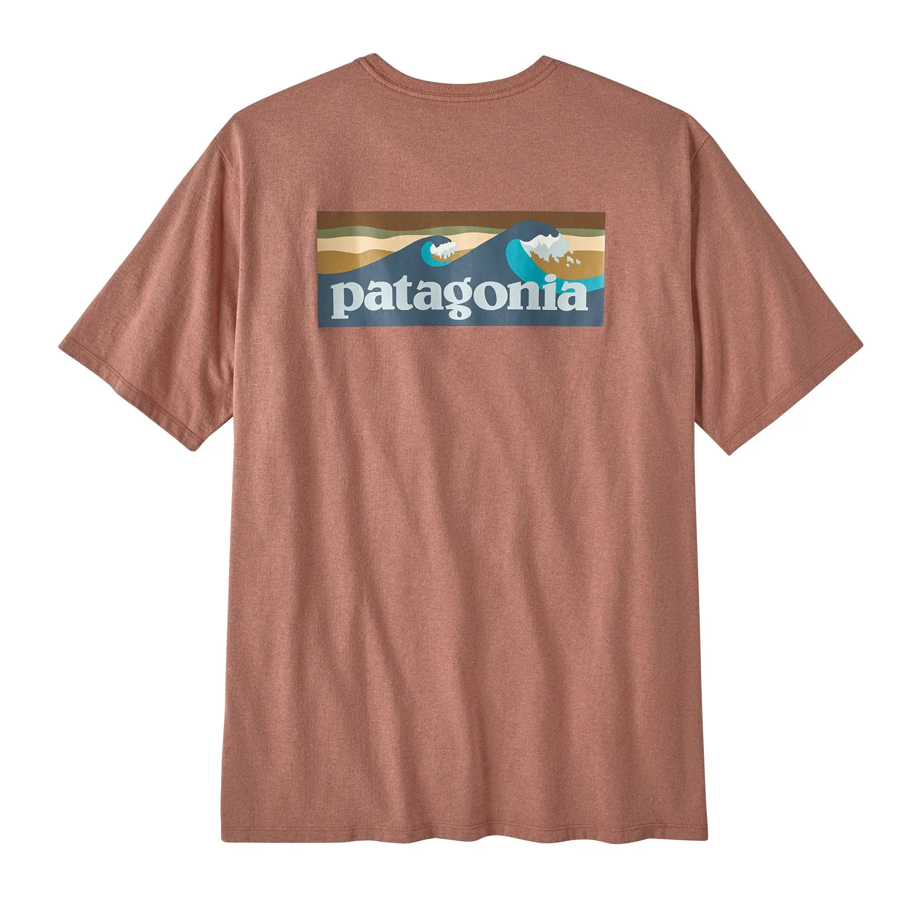 Patagonia Men's Boardshort Logo Pocket Responsibili-Tee - Sienna Clay