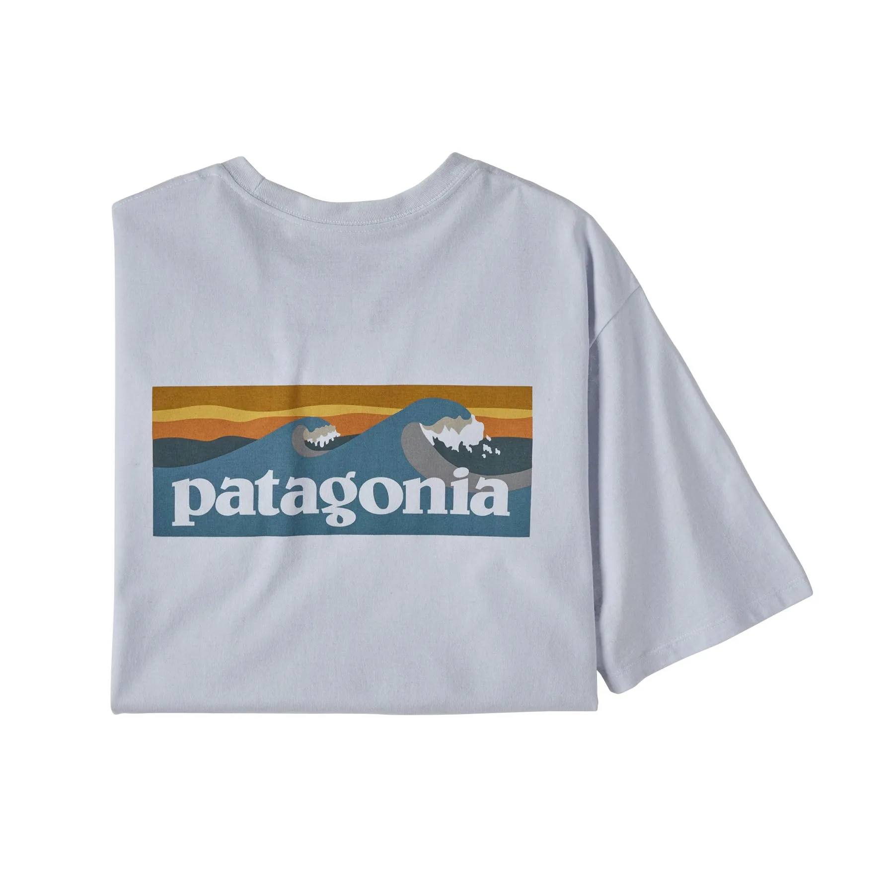 Patagonia Men's Boardshort Logo Pocket Responsibili-Tee - White