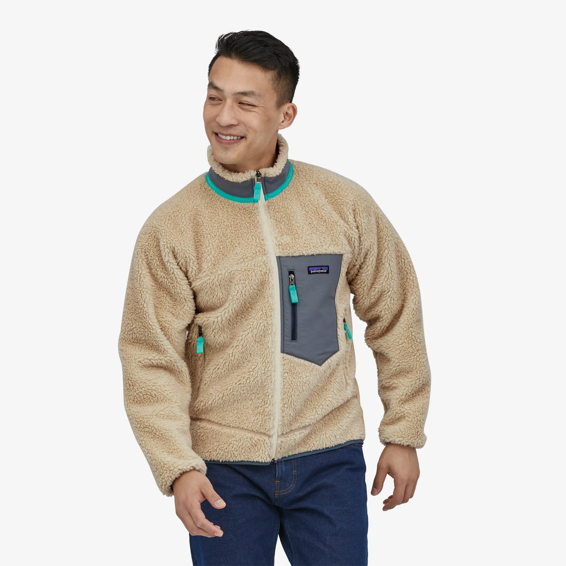 Patagonia Men's Classic Retro-X Fleece Jacket - Dark Natural / Plume Grey
