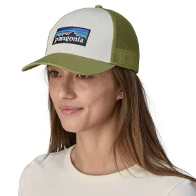 Patagonia P-6 LoPro Trucker Cap - White / Buckhorn Green