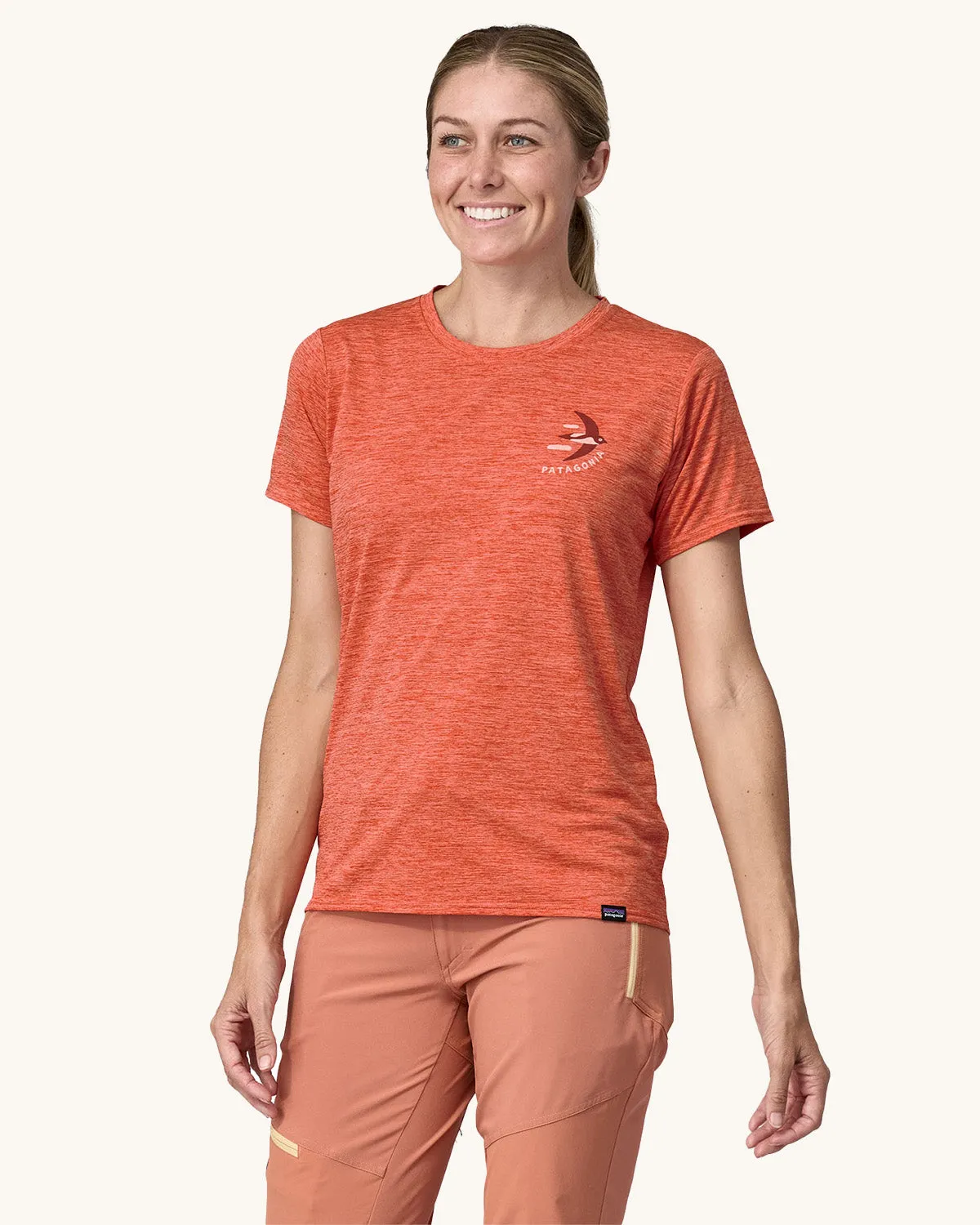 Patagonia Women's Cap Cool Daily Graphic Shirt - Lands Redtail Rust