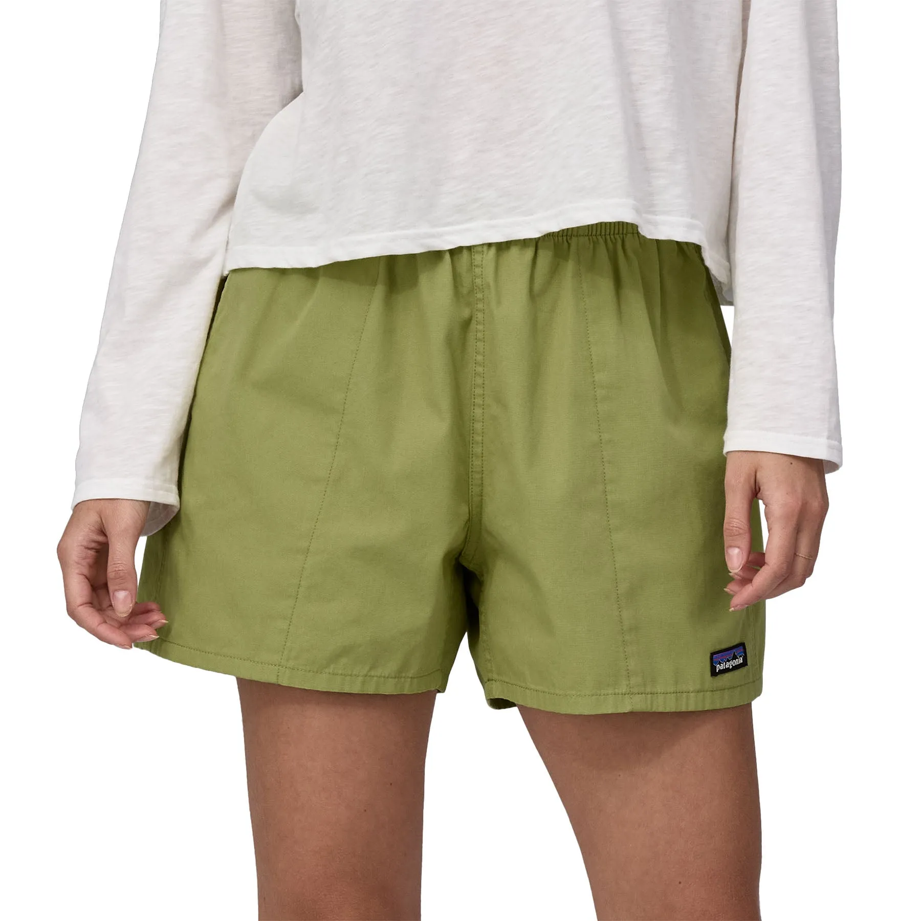 Patagonia Women's Funhoggers Shorts 4 - Buckhorn Green