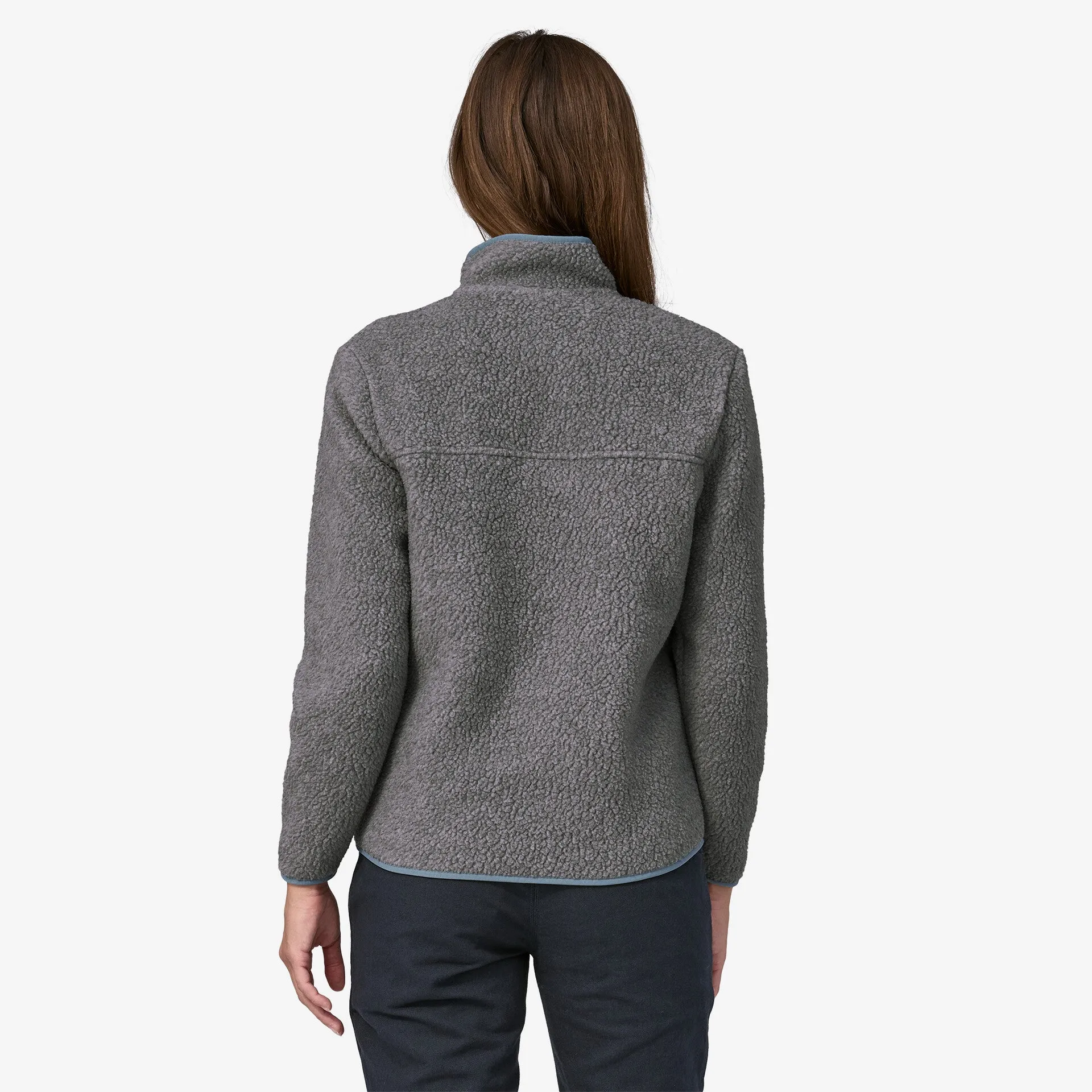 Patagonia Women's Retro Pile Fleece Jacket - Salt Grey / Light Plume Grey