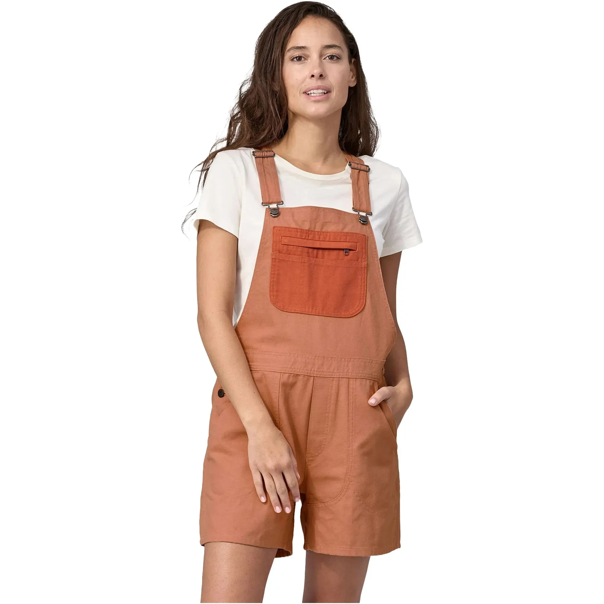 Patagonia Women's Stand Up Overalls 5 - Terra Pink