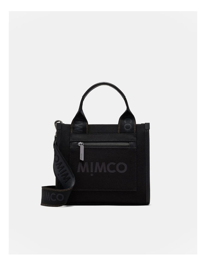 Patch Mini Tote Bag in Black Gunmetal