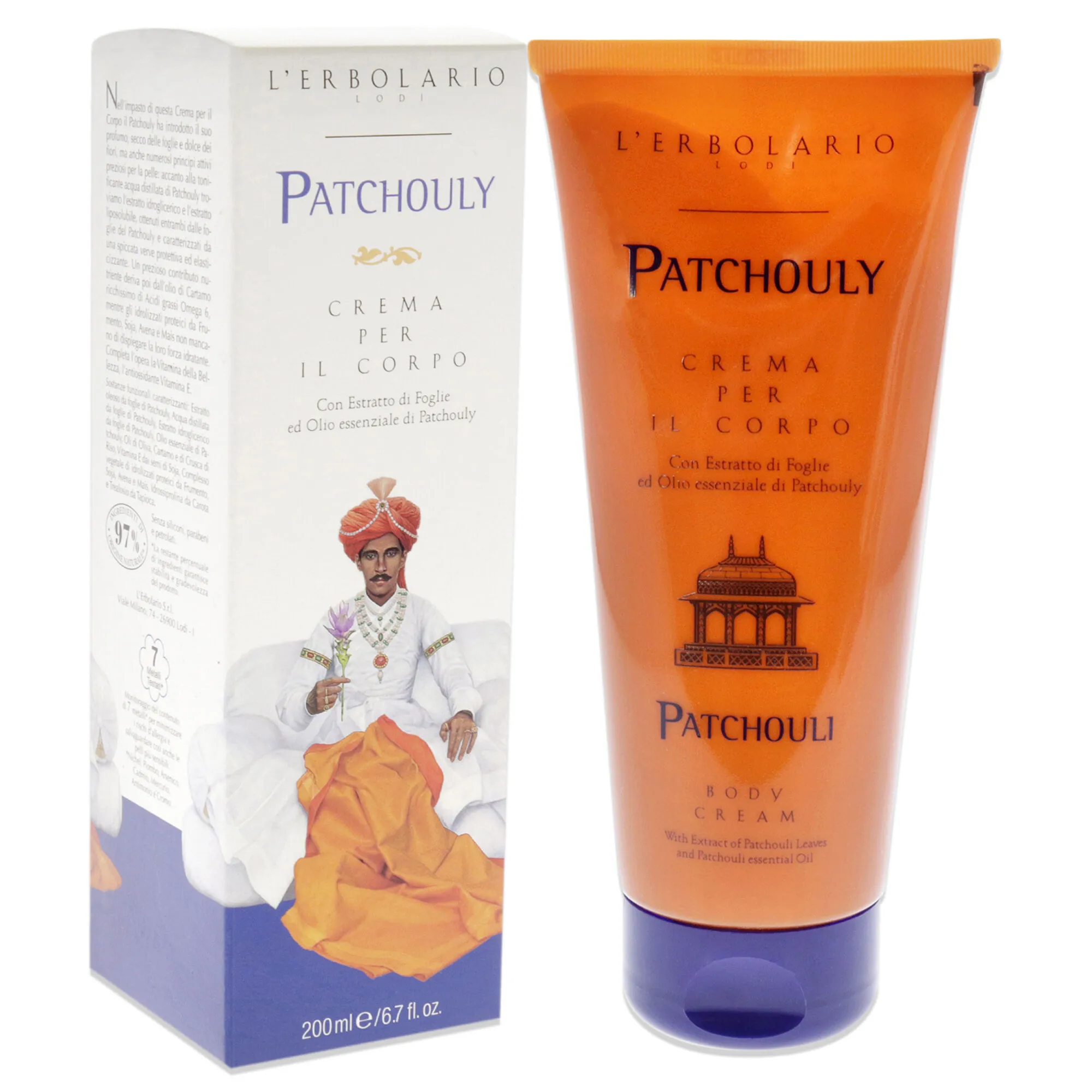 Patchouly Body Cream by Lerbolario for Unisex - 6.7 oz Cream