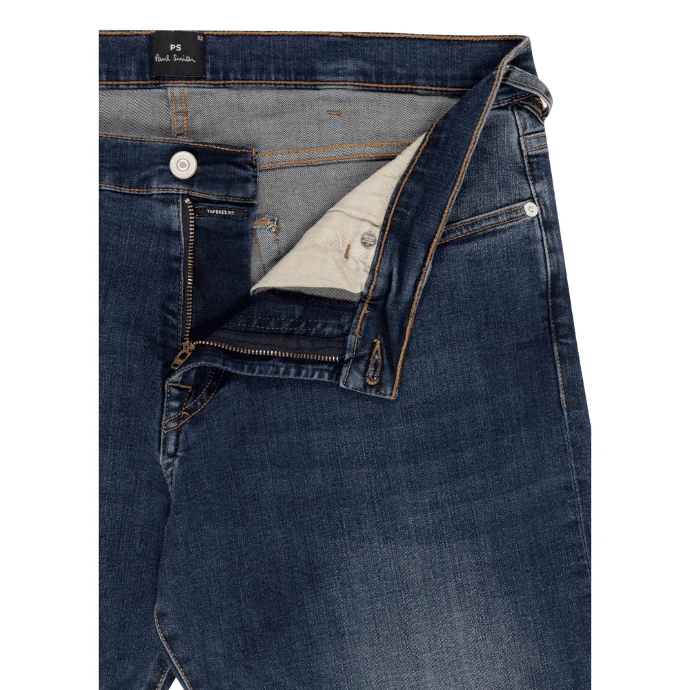 Paul Smith Tapered-Fit Antique-Dark Wash 'Reflex' Jeans | Menswear Online