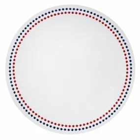 Pearls Red/Blue Mat - Set of 4