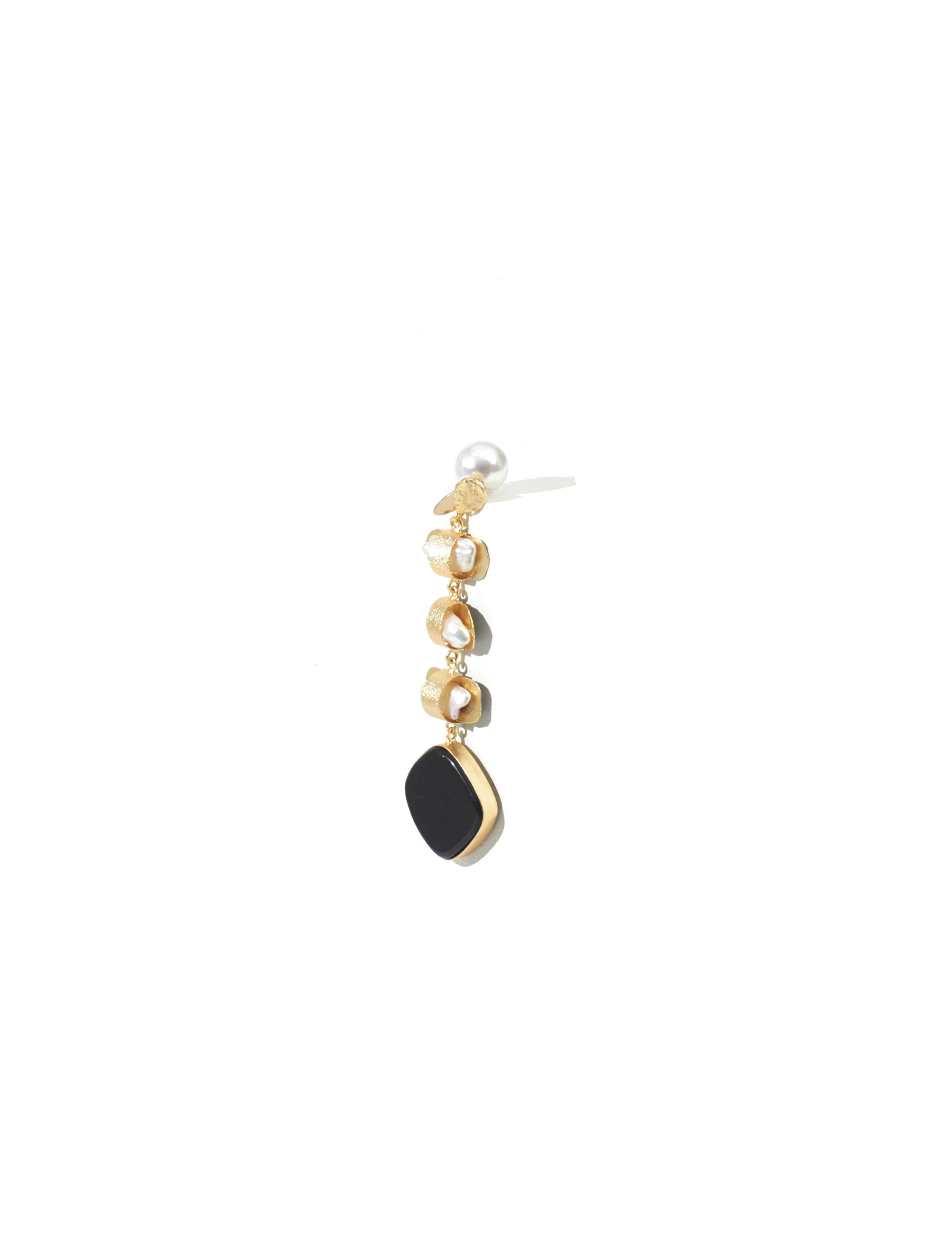 Peet Dullaert Black/Gold Eolian Earring