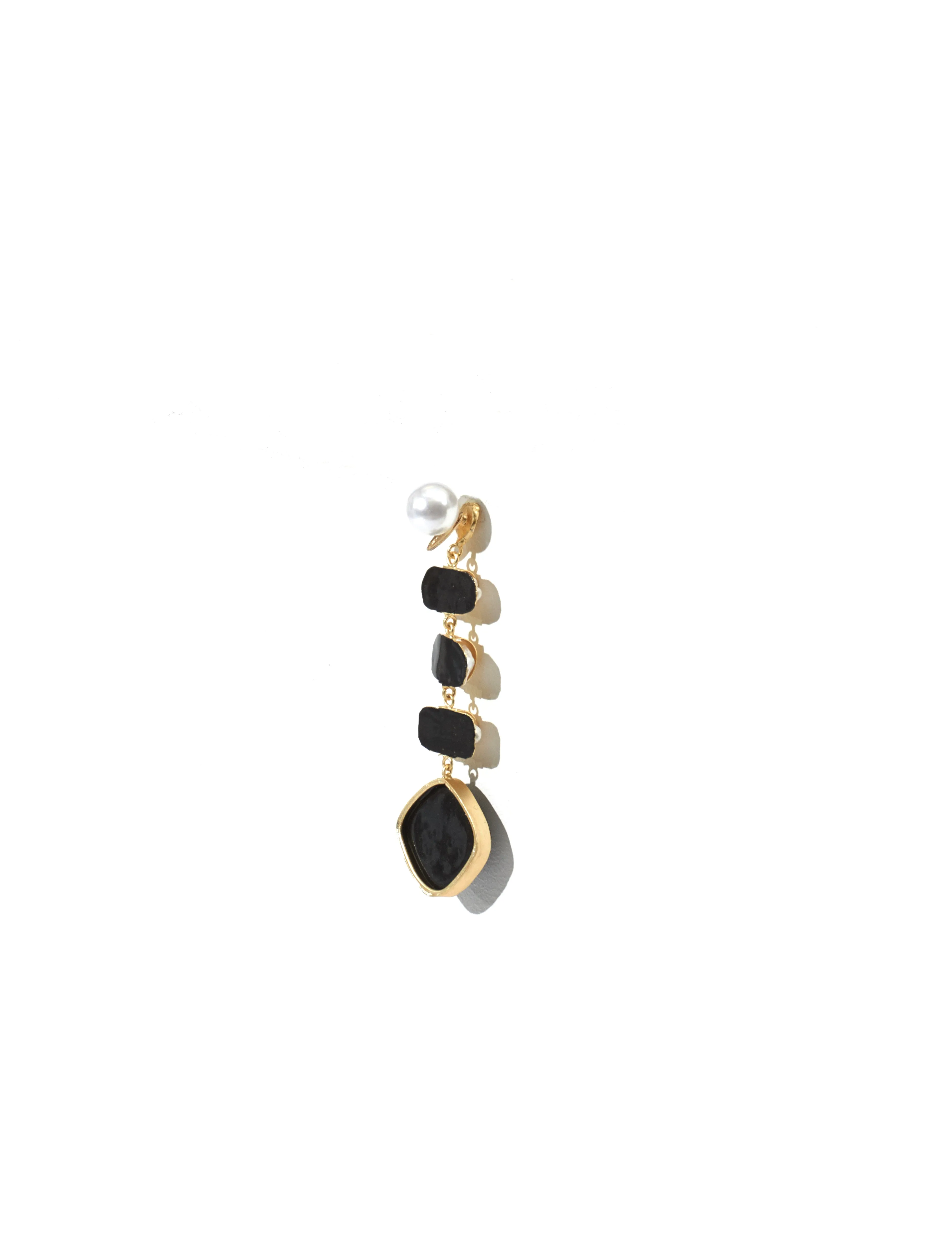 Peet Dullaert Black/Gold Eolian Earring