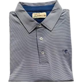 Performance Palmetto Polo- Navy Stripe