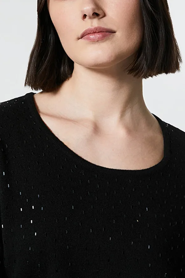 Persona (by Marina Rinaldi) AZALEA RHINESTONE CASHMERE BLEND SWEATER