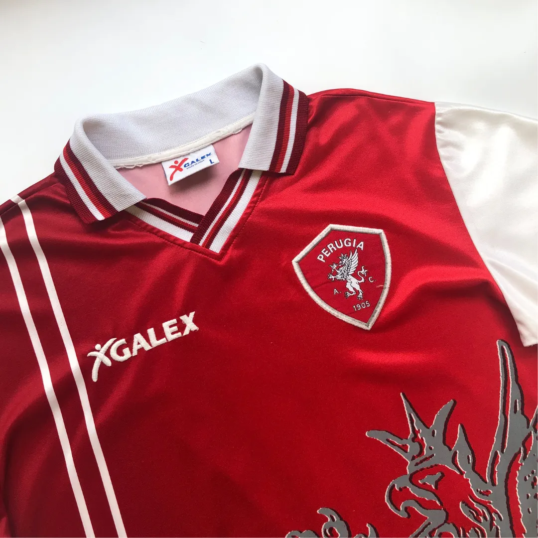Perugia Nakata 7 1998/1999 Original Galex Home Football Shirt Large