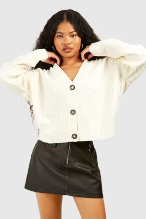 Petite Cable Knit Cardigan