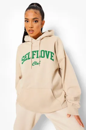 Petite Self Love Club Oversized Hoodie
