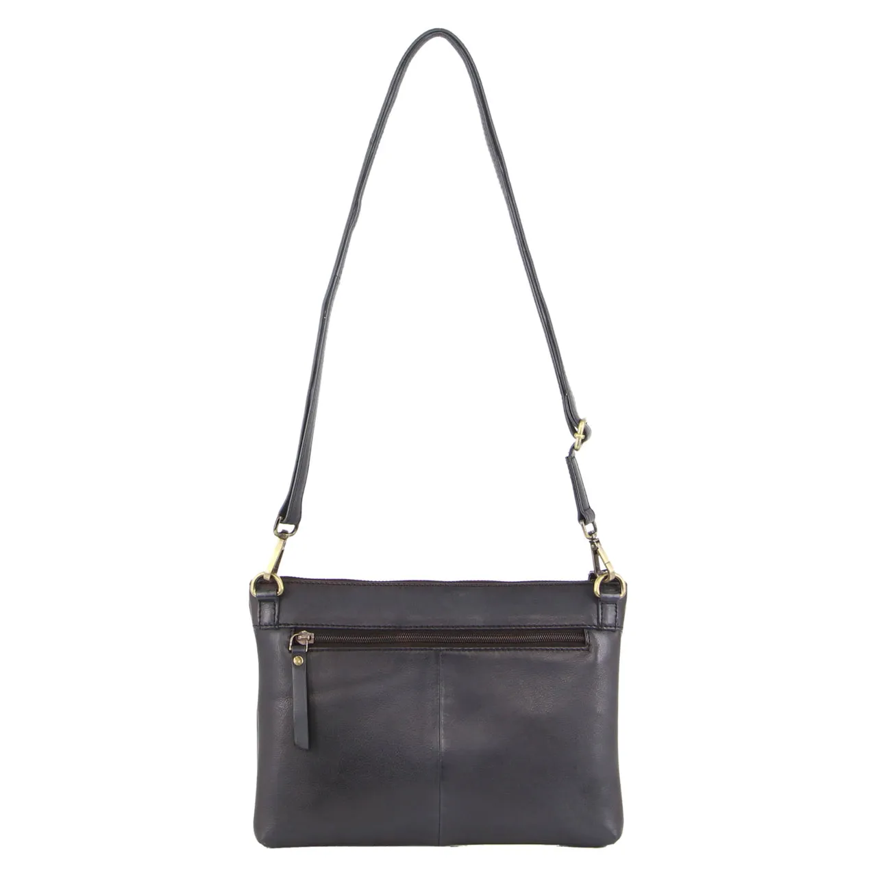 Pierre Cardin Burnished Leather Multiway Cross-Body Bag/Clutch PC 3329