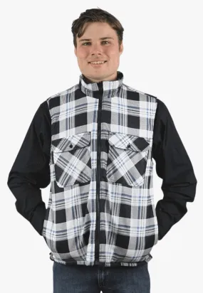 Pilbara Zipper Flannelette Quilted Vest RM123V