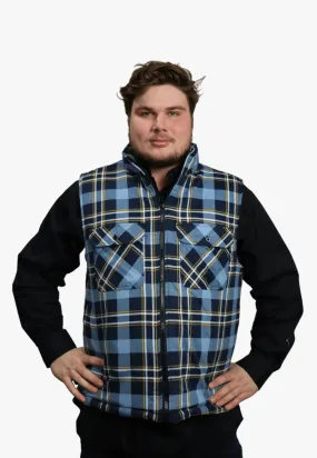 Pilbara Zipper Flannelette Quilted Vest