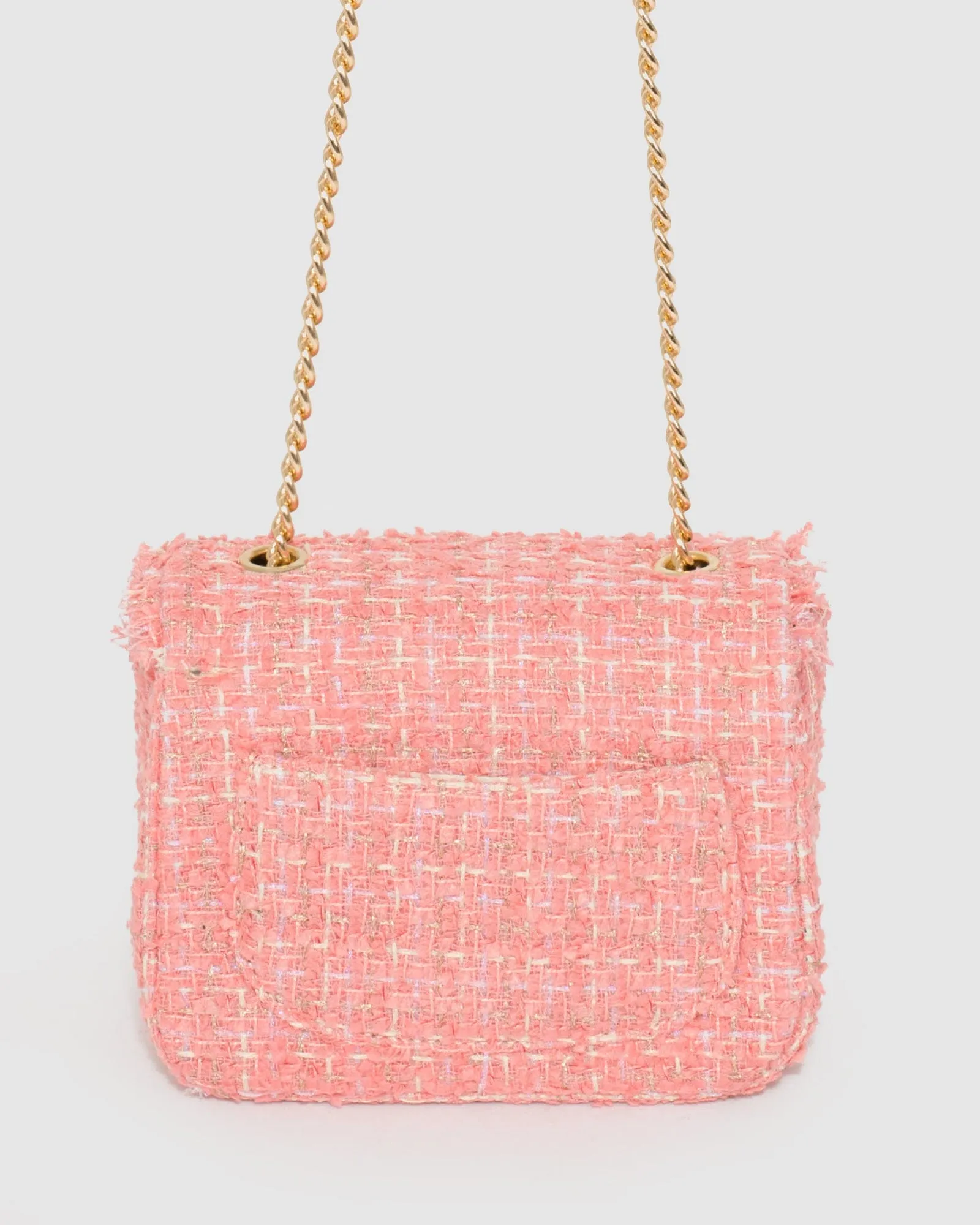 Pink Chelsea Chain Crossbody Bag