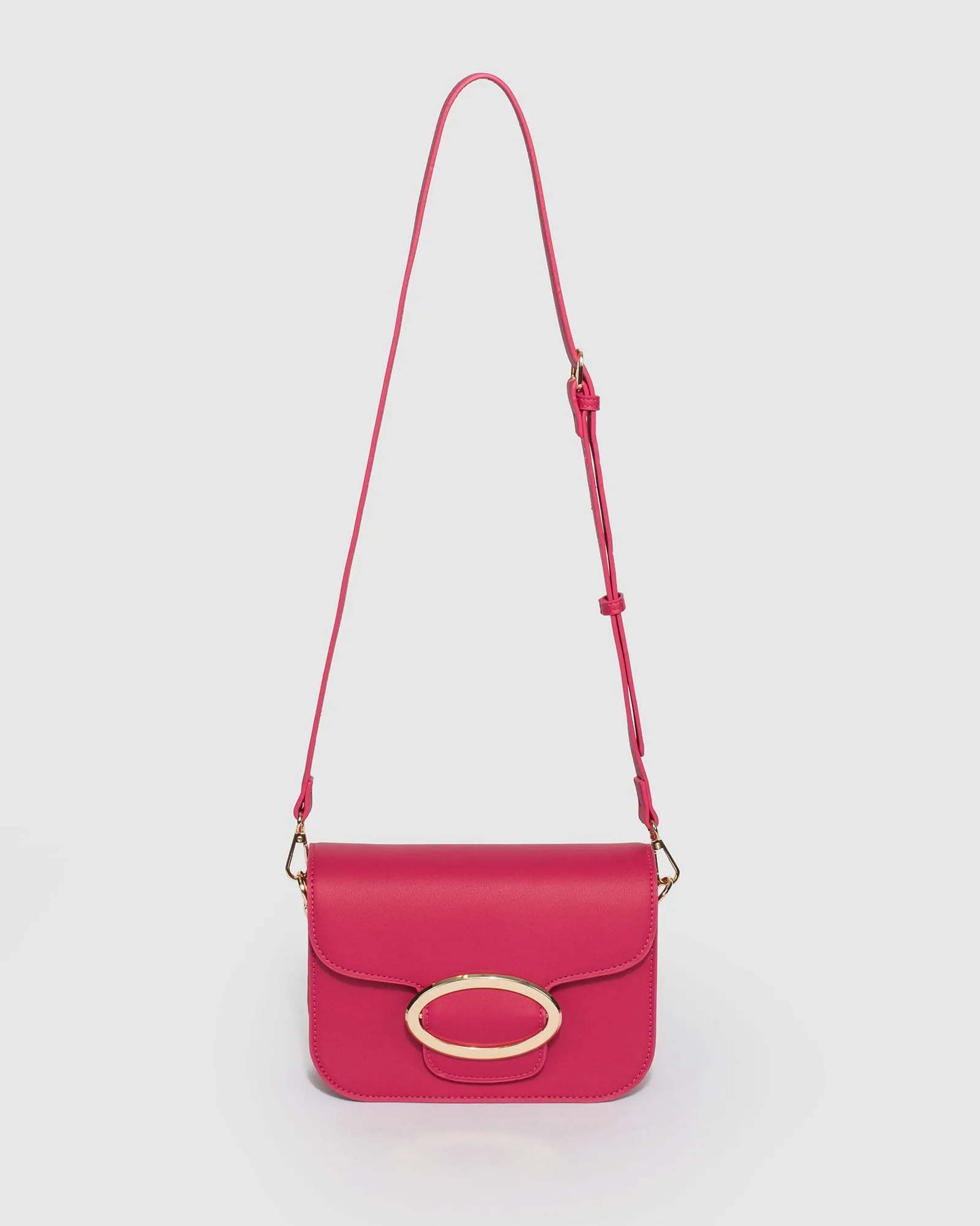 Pink Joanna Stud Crossbody Bag