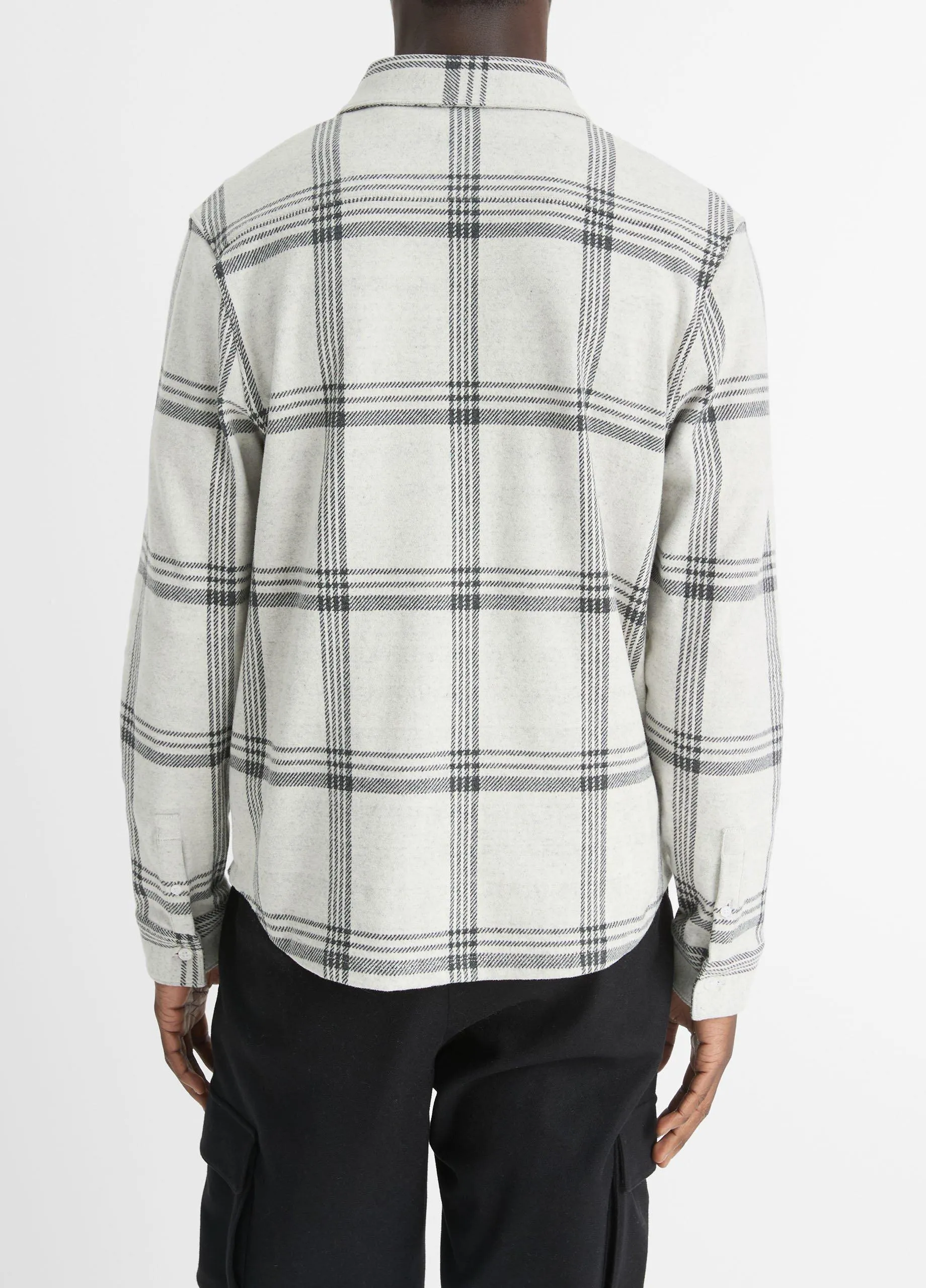 Plaid Cotton-Blend Shirt Jacket