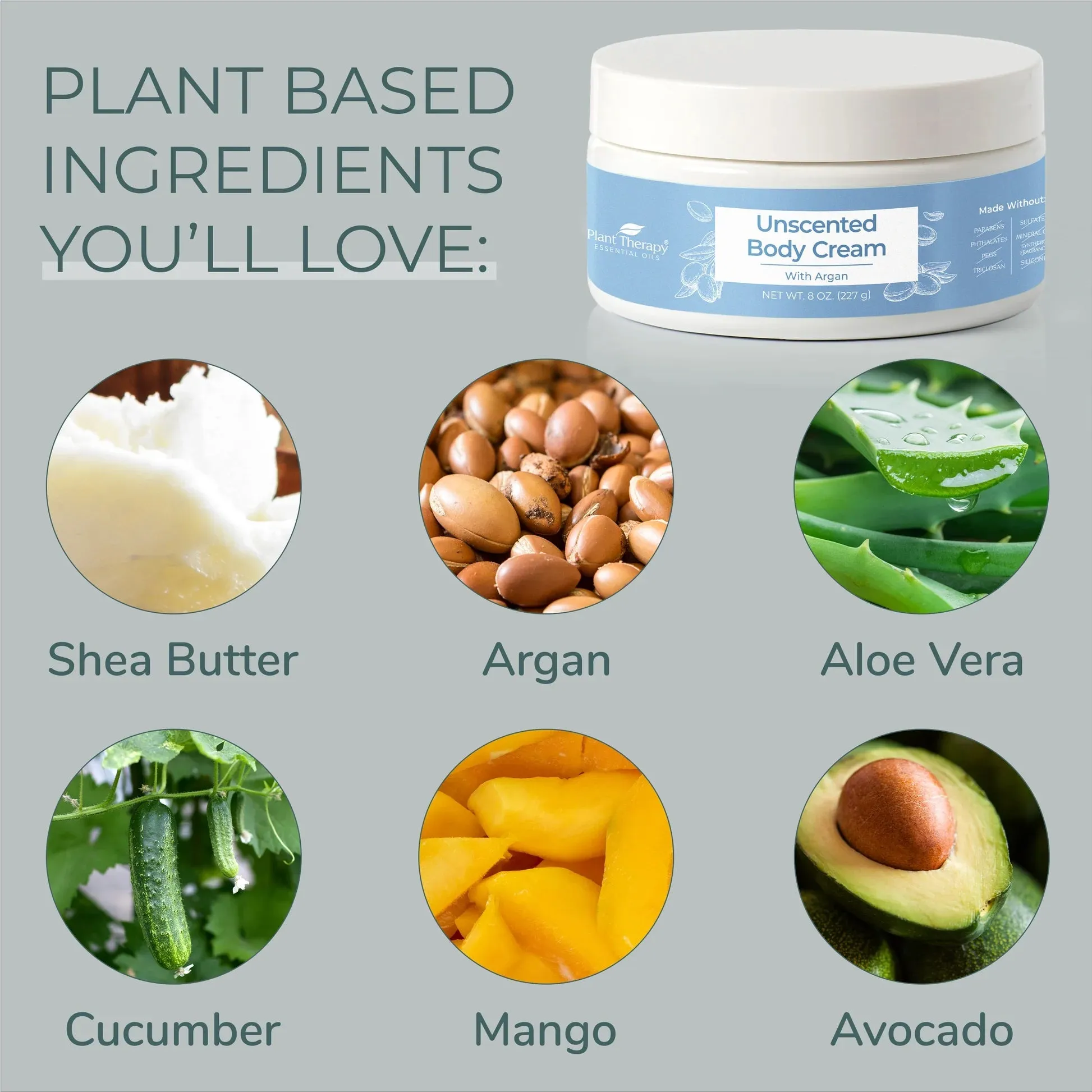 Plant Therapy Unscented Body Cream