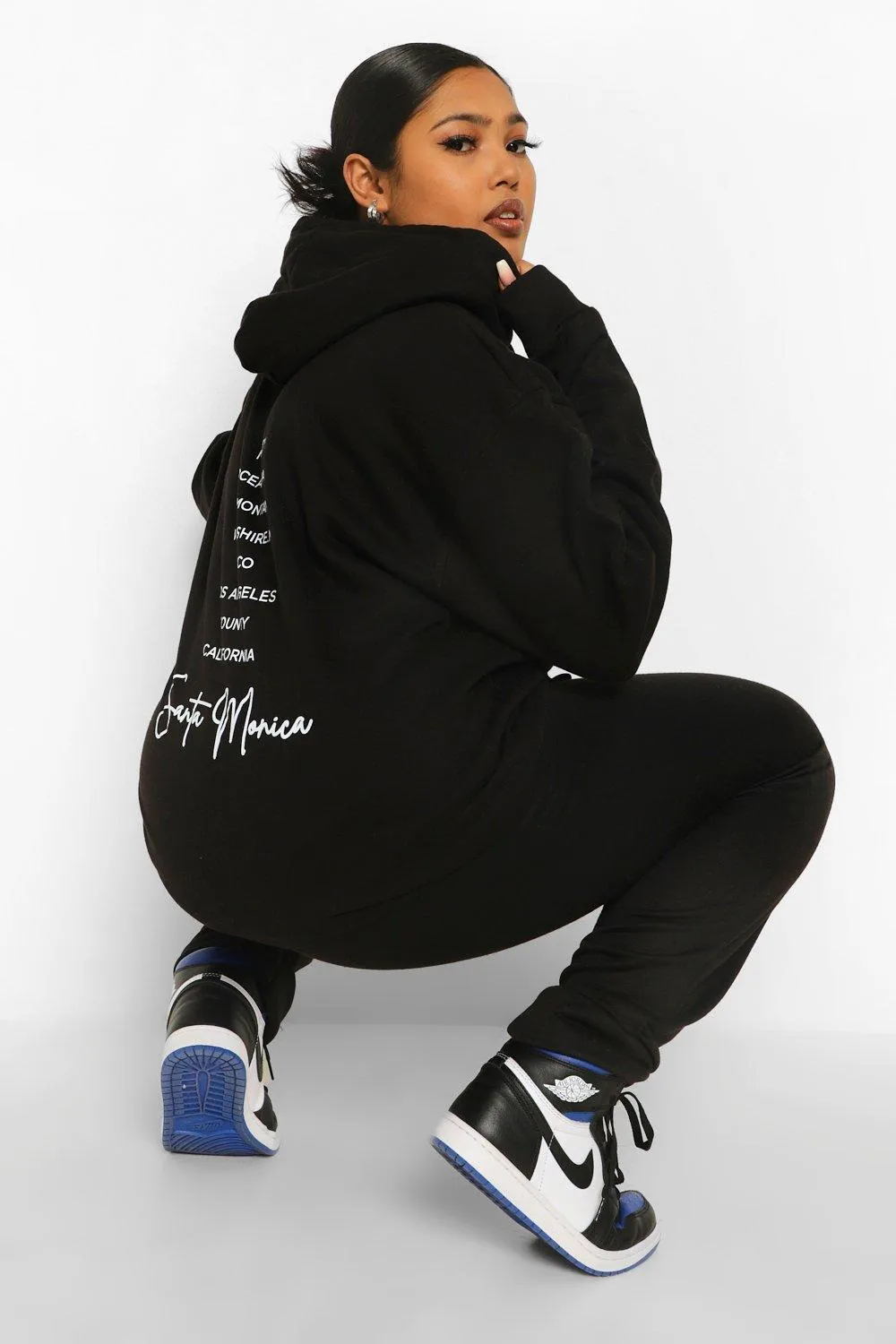 Plus West Coast Print Hoodie