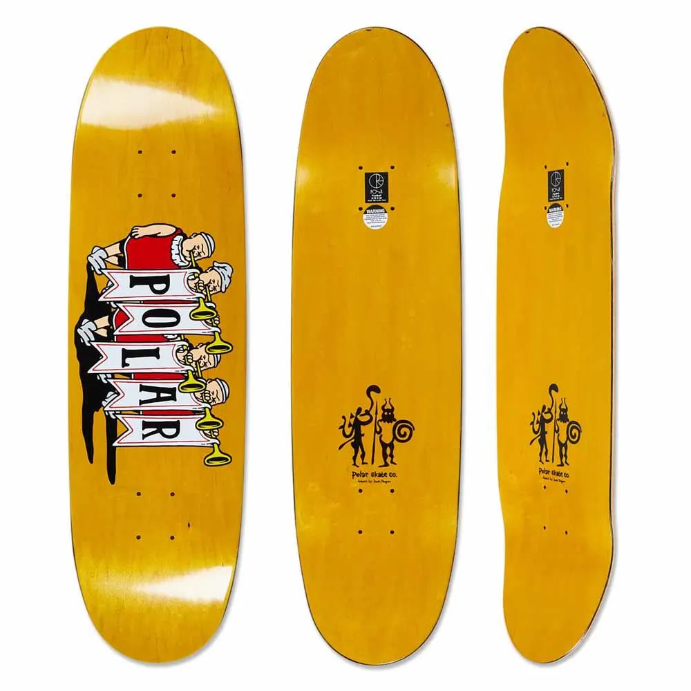 Polar Skateboards Team Model Trumpets Skateboard Deck Football Shape 8.75