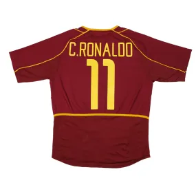 Portugal Ronaldo 11 Original Home Football Shirt 2002/2004 Nike Large