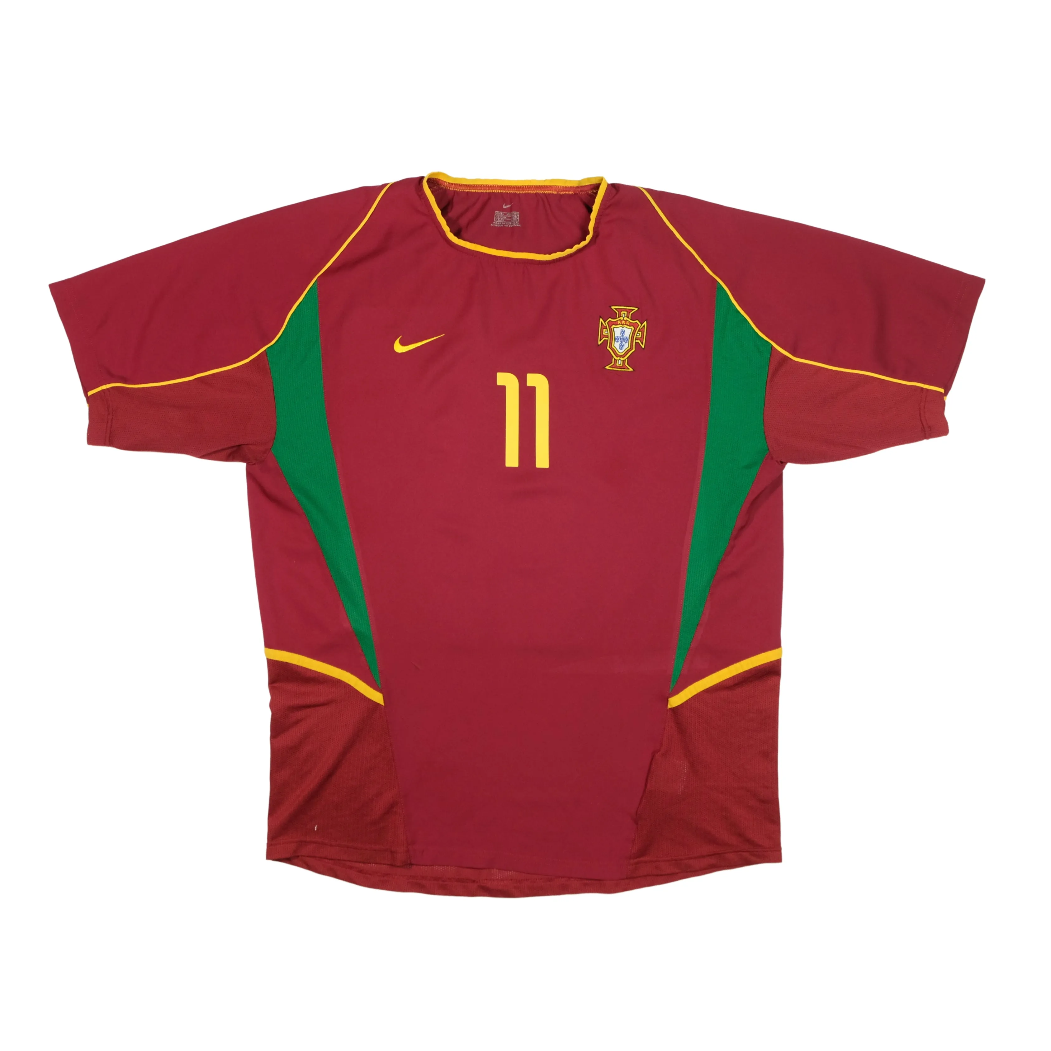Portugal Ronaldo 11 Original Home Football Shirt 2002/2004 Nike Large