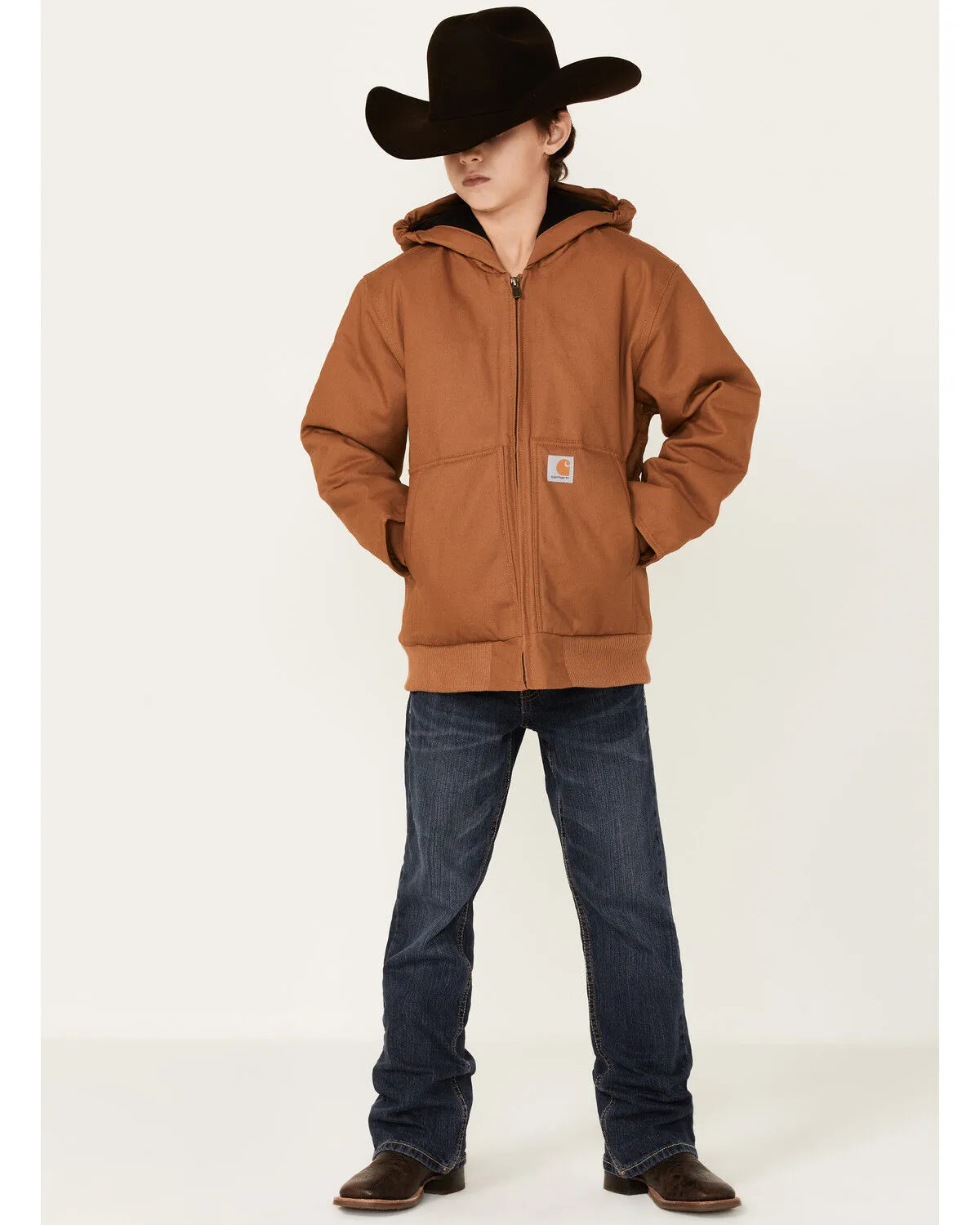 Product Name:  Carhartt Little Boys' Hooded Flannel Quilt Lined Jacket