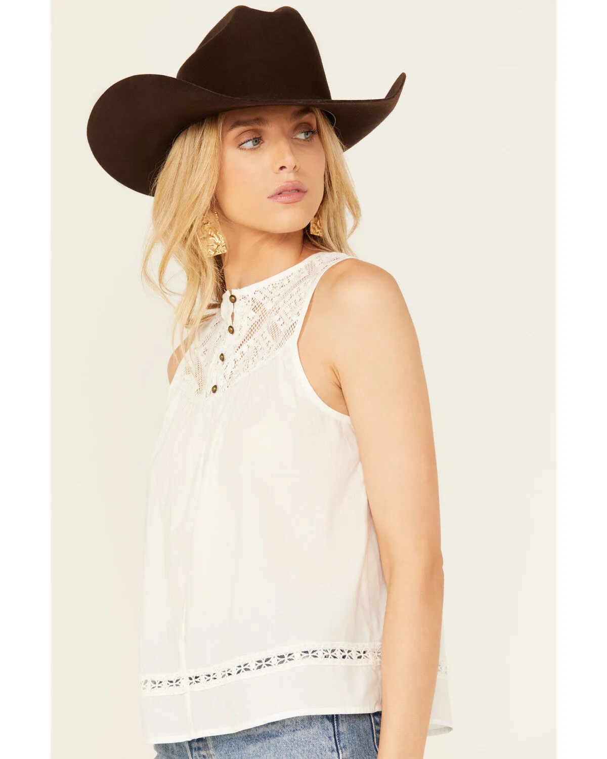 Product Name:  Eyeshadow Women's Lace Bodice Tank
