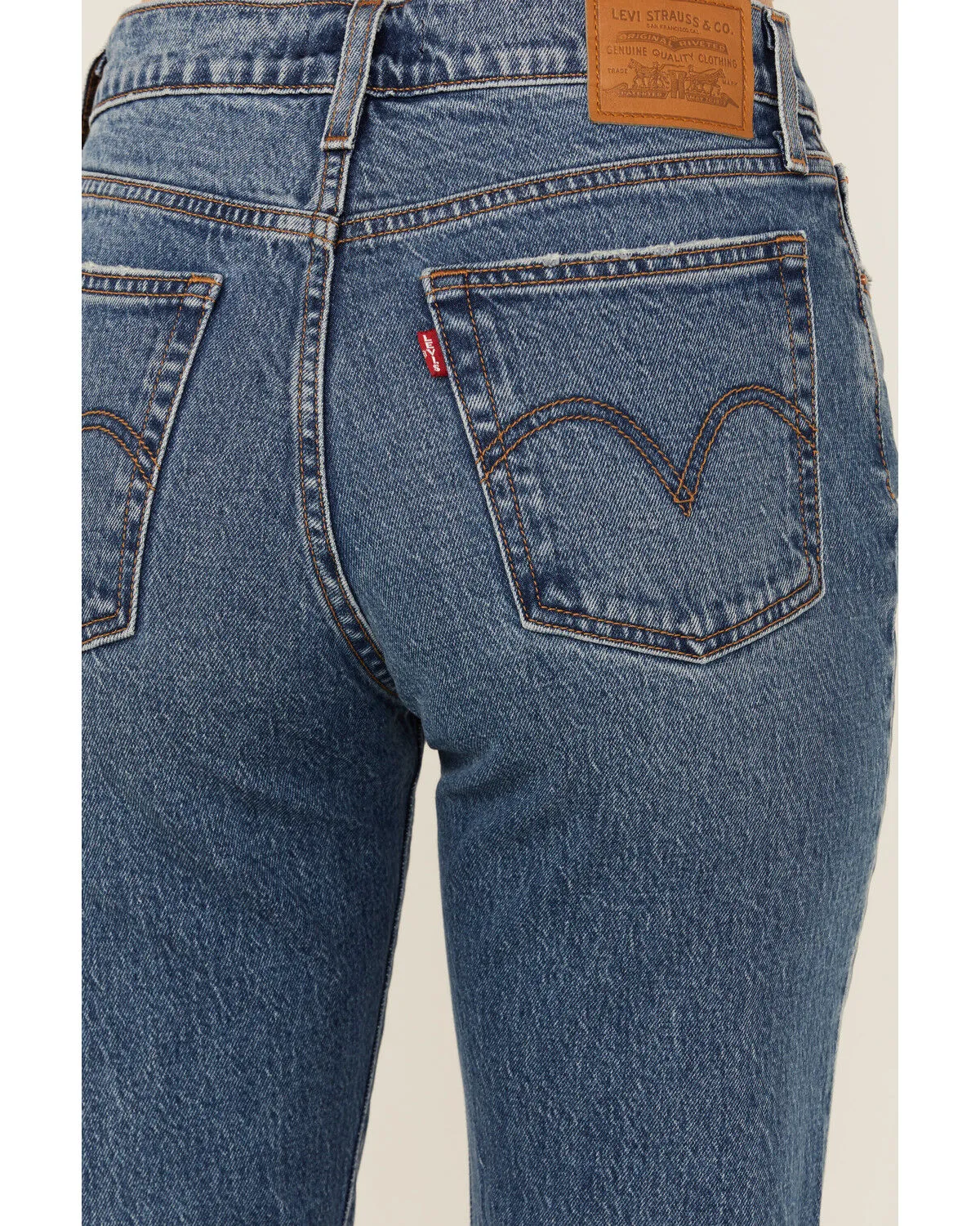 Product Name:  Levi's Premium Fair Point Women's Medium Wash High Rise Straight Stretch Denim Jeans